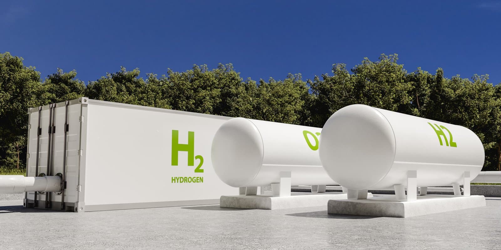 Hydrogen storage infrastructure at a clean energy facility