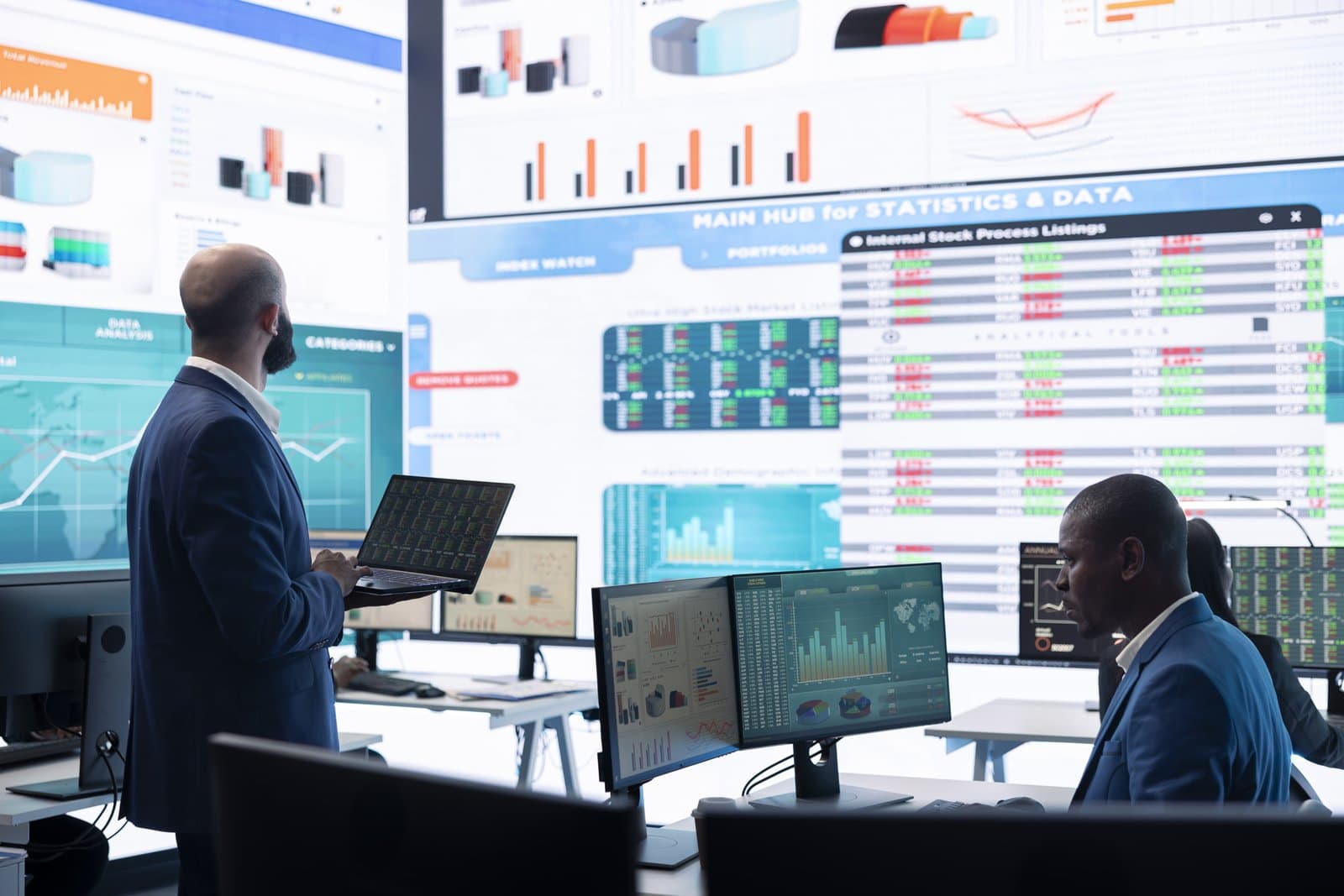 Control room monitoring dashboards